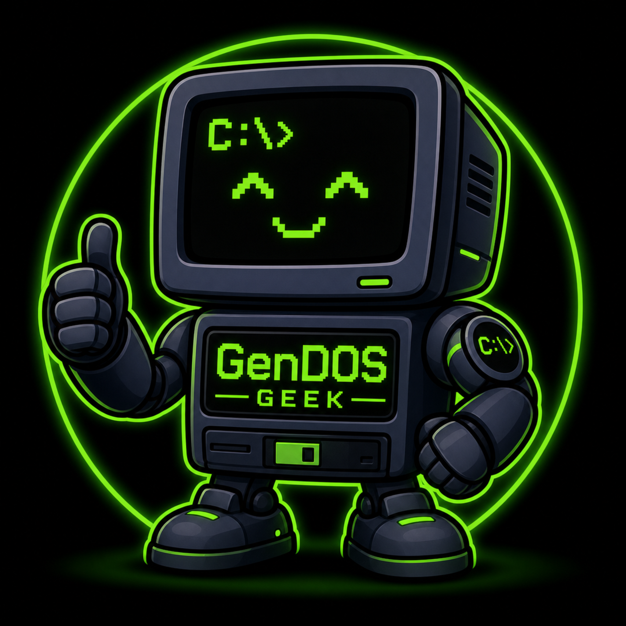 The GenDOS Geek mascot